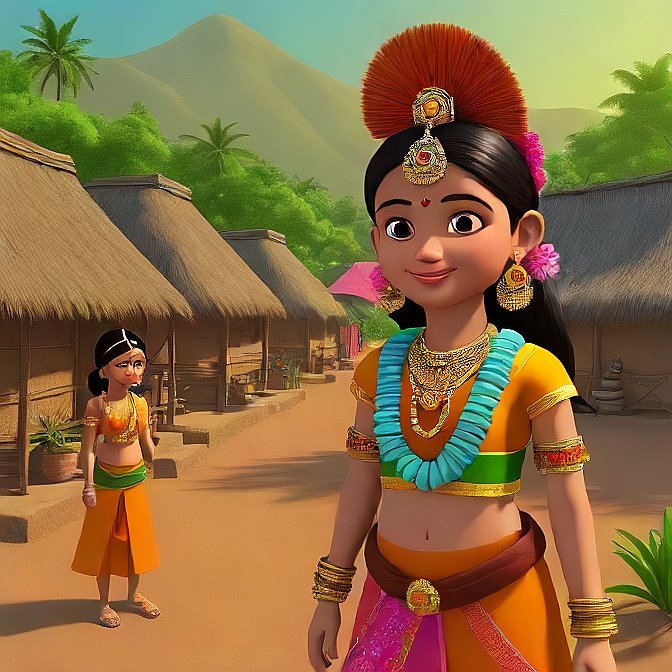 3D cartoon character art